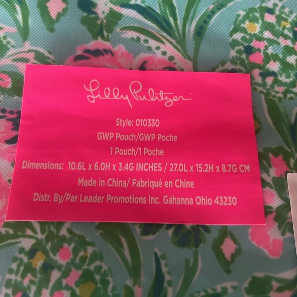 NWT Lilly Pulitzer cosmetic pouch - Picture 2 of 2